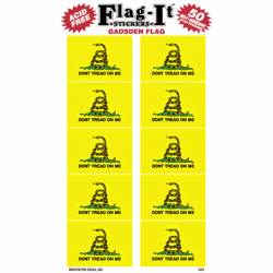 Gadsden Don't Tread On Me Flag - Pack Of 50 Mini Stickers