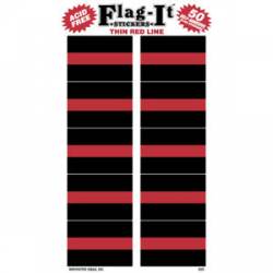 Thin Red Line - Pack Of 50 Mini Stickers
