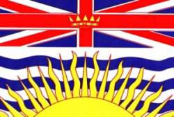 British Columbia Canada Flag - Sticker
