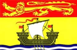 New Brunswick Canada Flag - Sticker