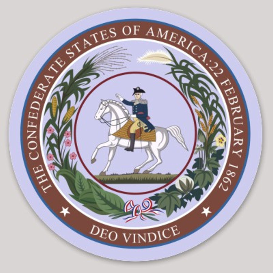 Confederate Seal Flag Sticker
