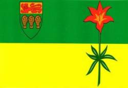Saskatchewan Canada Flag - Sticker