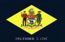 Delaware Flag - Sticker