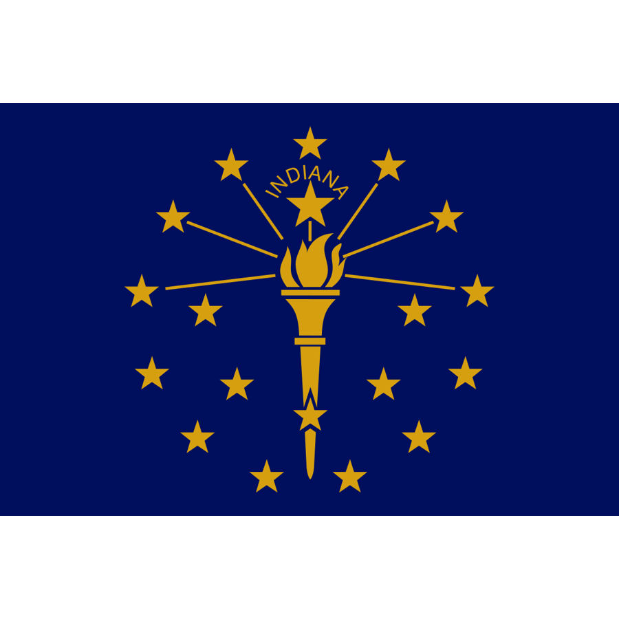 Indiana Flag - Sticker