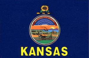 Kansas Flag - Sticker