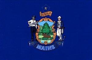 Maine Flag - Sticker