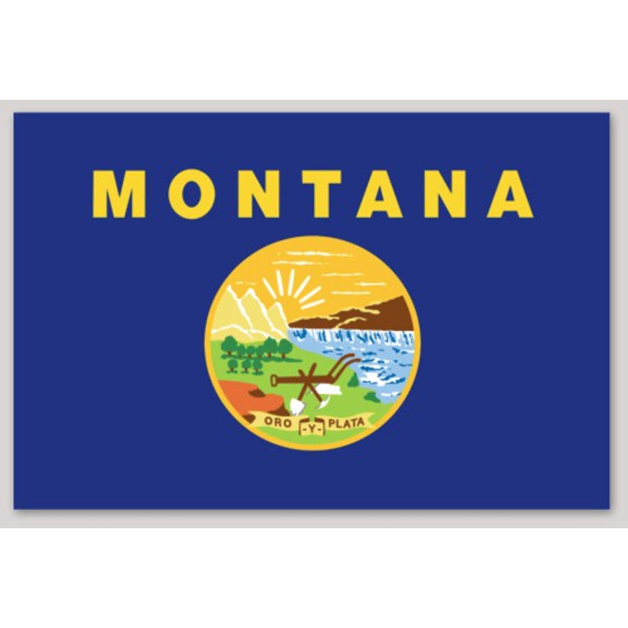 Montana Flag - Sticker