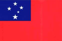 Western Samoa Flag - Sticker