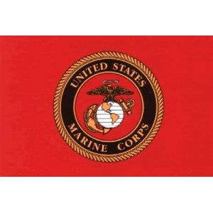 Marines Seal Flag - Sticker