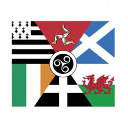 Celtic Nations Flag - Sticker