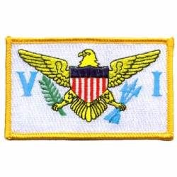 United States Virgin Islands Flag - Embroidered Iron-On Patch