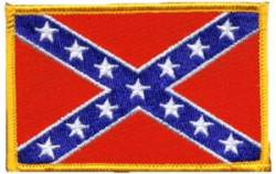 Confederate Flag - Embroidered Iron On Patch