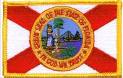 Florida Flag - Embroidered Iron On Patch