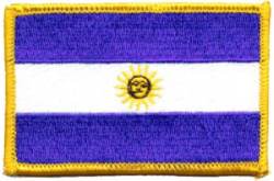 Argentina Flag - Embroidered Iron On Patch
