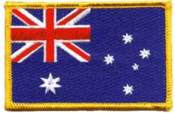 Australia Flag - Embroidered Iron On Patch