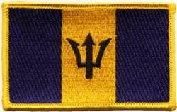 Barbados Flag - Embroidered Iron On Patch