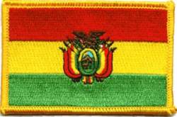 Bolivia Flag - Embroidered Iron On Patch