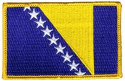 Boznia Flag - Embroidered Iron On Patch