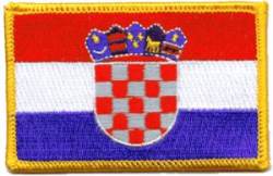 Croatia Flag - Embroidered Iron On Patch