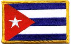 Cuba Flag - Embroidered Iron On Patch