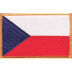 Czech Republic Flag - Embroidered Iron On Patch