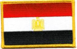 Egypt Flag - Embroidered Iron On Patch