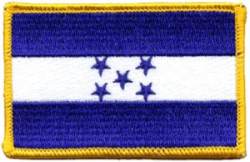 Honduras Flag - Embroidered Iron On Patch