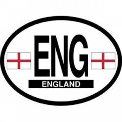 ENG England - Reflective Oval Sticker