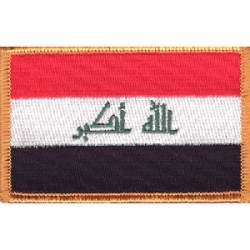 Iraq Flag - Embroidered Iron On Patch
