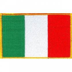 Italy Flag - Embroidered Iron On Patch