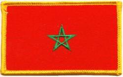 Morocco Flag - Embroidered Iron On Patch