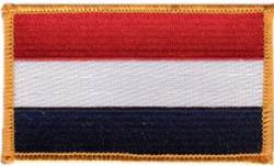 The Netherlands Flag - Embroidered Iron On Patch