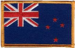 New Zealand Flag - Embroidered Iron On Patch