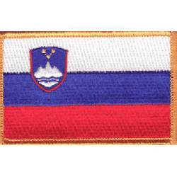 Slovenia Flag - Embroidered Iron On Patch