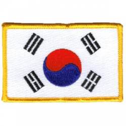 South Korea Flag - Embroidered Iron On Patch