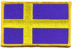 Sweden Flag - Embroidered Iron On Patch