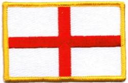 St George Flag - Embroidered Iron On Patch