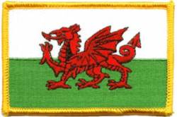 Wales Flag - Embroidered Iron On Patch