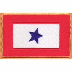 Service Banner Mother One Star Flag - Embroidered Iron-On Patch