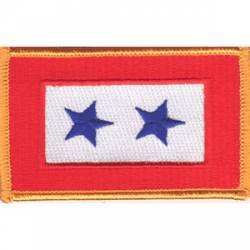 Service Banner Mother Two Star Flag - Embroidered Iron On Patch