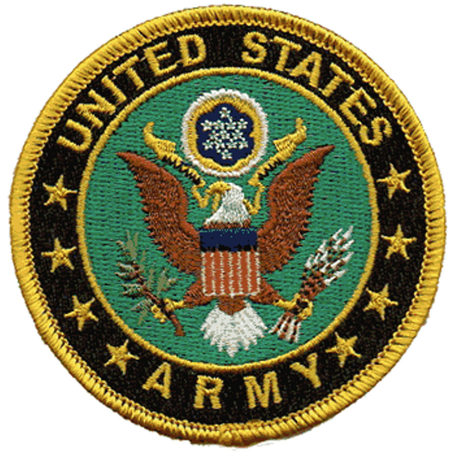 United States Army Seal Embroidered Iron On Patch