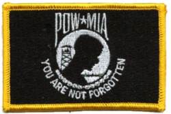 POW MIA Flag - Embroidered Iron On Patch