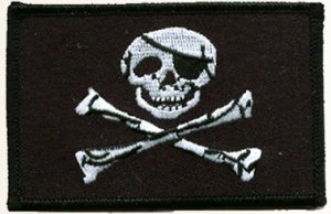 Jolly Roger Flag Embroidered Patch