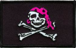 Pirate Girl - Embroidered Iron On Patch
