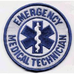 Emergency Medical Technician Star Of Life - Embroidered Iron-On Patch