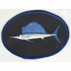 Sailfish - Embroidered Iron-On Patch