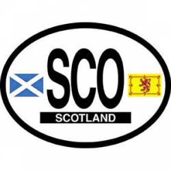 SCO Scotland - Reflective Oval Sticker