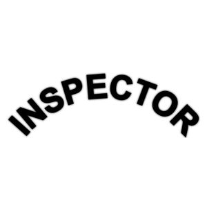 Inspector Helmet Rocker Crescent - Decal