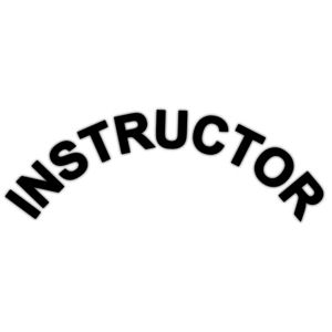 Instructor Helmet Rocker Crescent - Decal