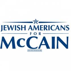 Jewish Americans For McCain - Bumper Sticker